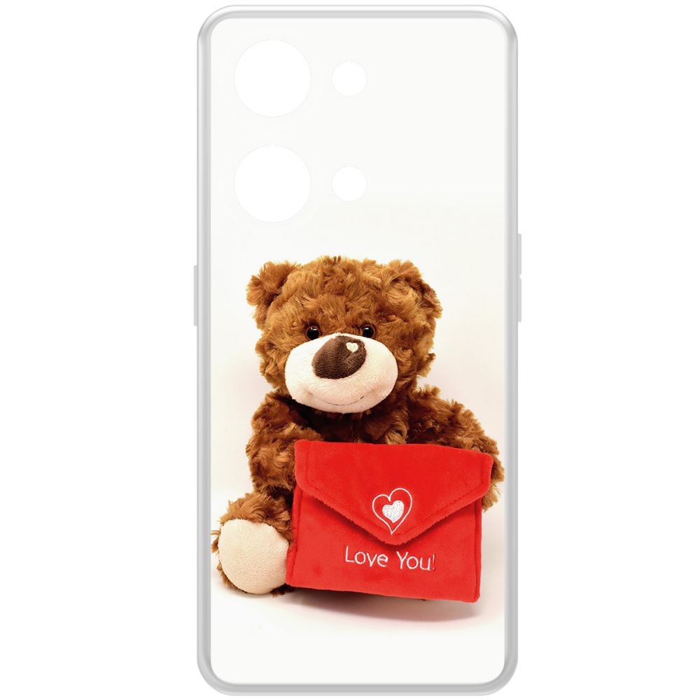 

Чехол-накладка Krutoff Clear Case Медвежонок тебя любит для OnePlus Nord 3 5G, Прозрачный