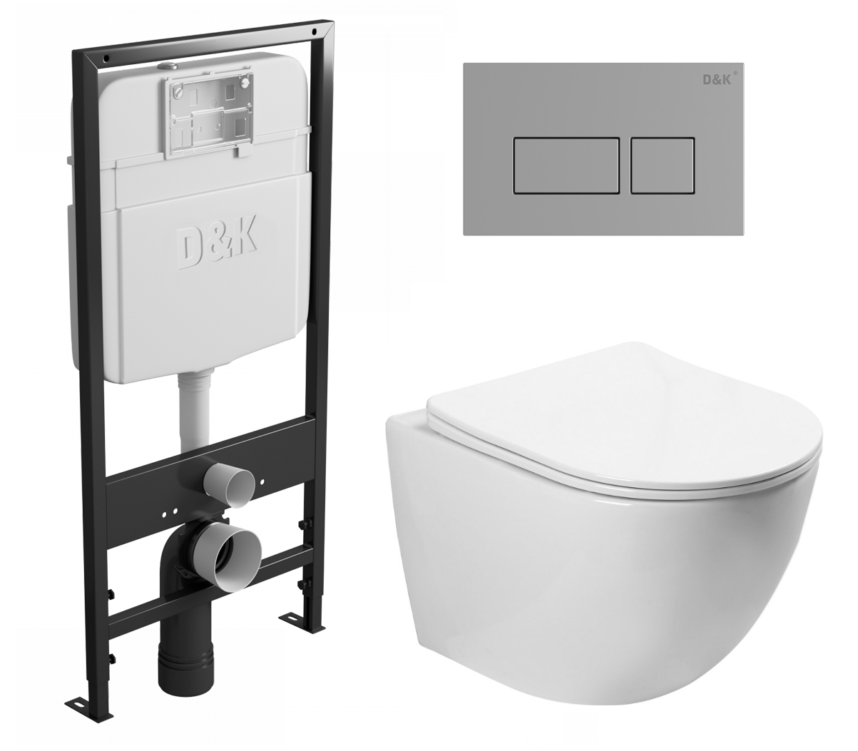 

Комплект: инсталляция D&K + унитаз SantiLine SL-5005 + кнопка хром, 524635