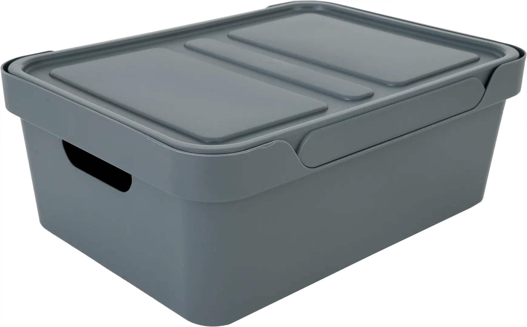 

Ящик с крышкой Luxe 38x27.6x14 см 12 л полипропилен цвет серый