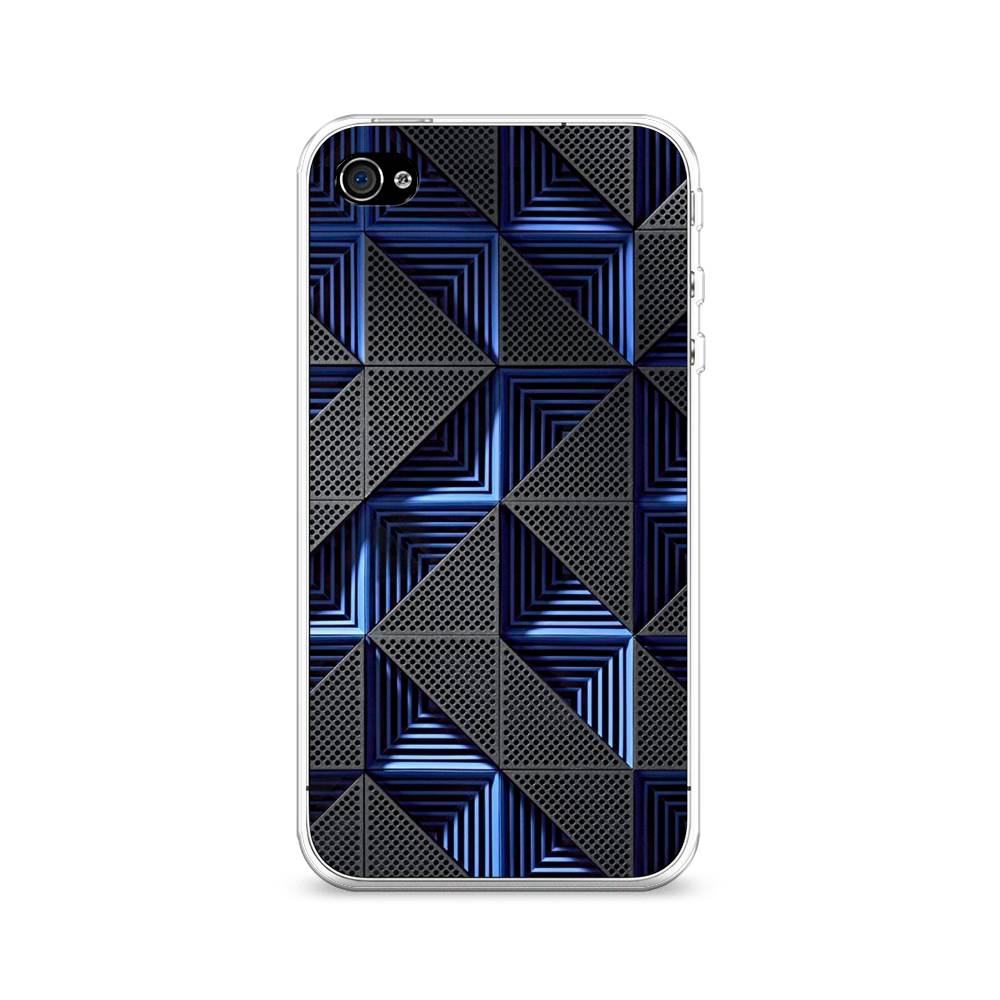 

Чехол на Apple iPhone 4/4S "IBM", Серый;синий, 10150-3