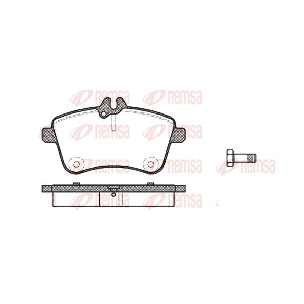 фото Колодки тормозные дисковые комплект mercedes-benz remsa 113000