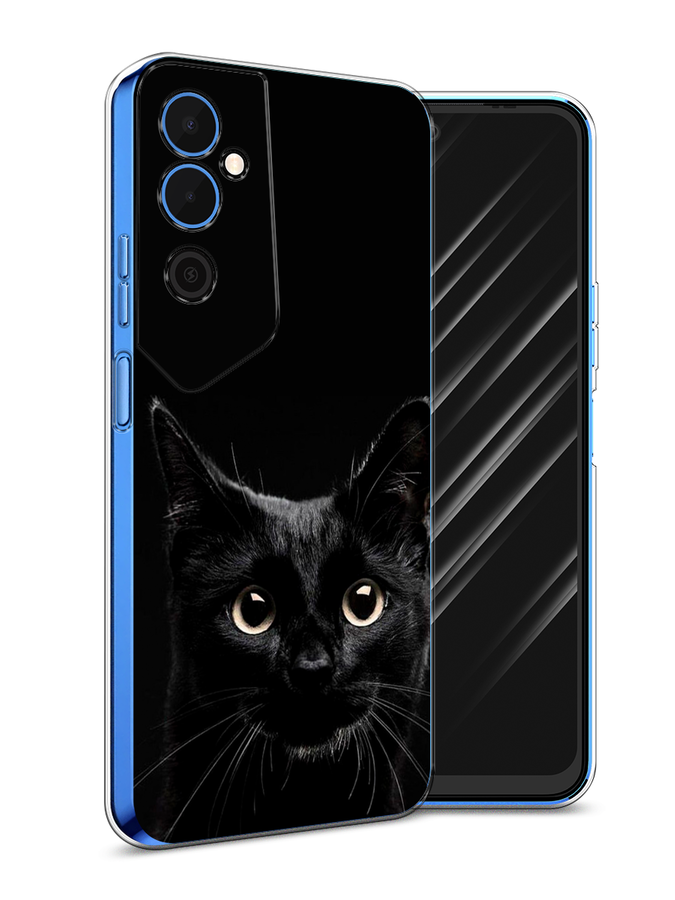 

Чехол Awog на Tecno Pova Neo 2 / Техно Пова Нео 2 "Добрый кот", Черный