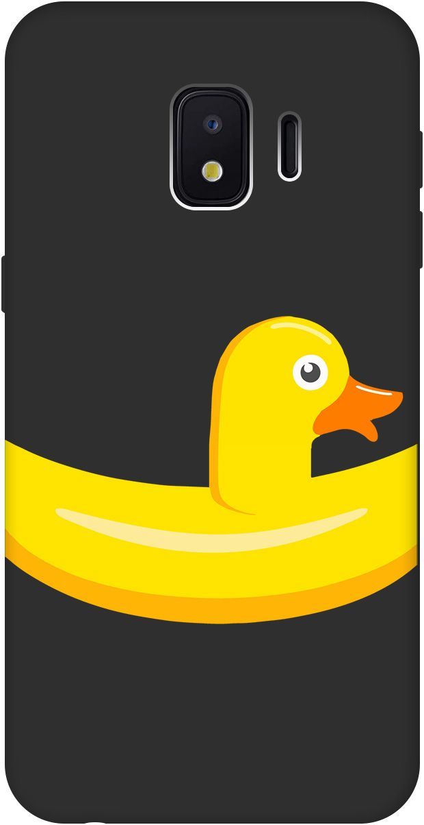 

Чехол на Samsung Galaxy J2 Core с принтом "Duck Swim Ring" черный, Черный;белый, 8427