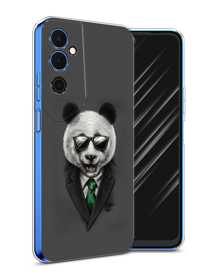 

Чехол Awog на Tecno Pova Neo 2 / Техно Пова Нео 2 "Деловая панда", Серый;зеленый