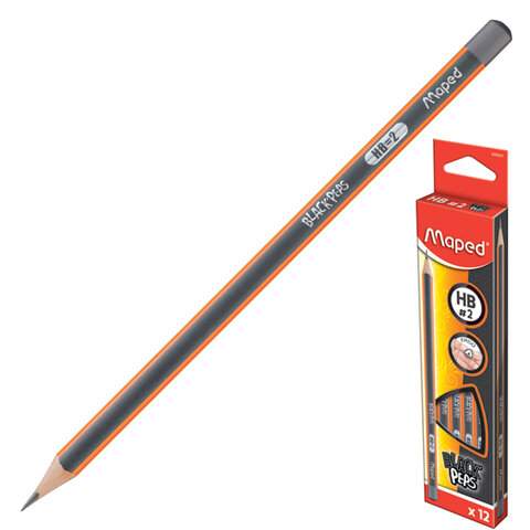 Набор чернографитных карандашей MAPED 