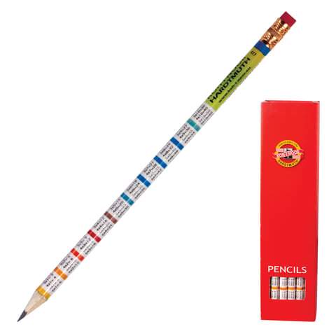 

Карандаши чернографитные KOH-I-NOOR "Multiplication" HB, арт. 181038 - (12 шт.)