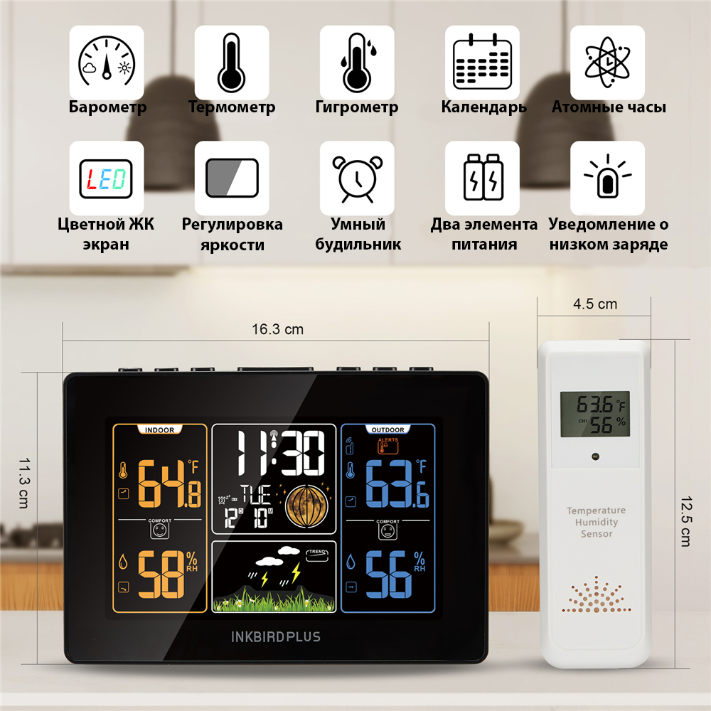 Метеостанция INKBIRD PLUS Home Weather Station домашняя 640000₽