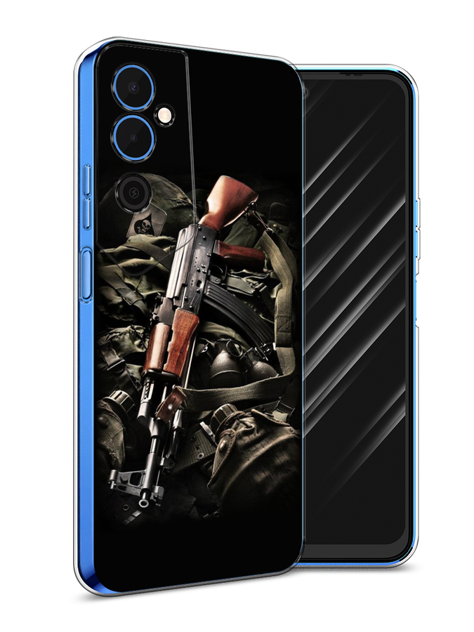 

Чехол Awog на Tecno Pova Neo 2 / Техно Пова Нео 2 "Автомат", Черный;коричневый;серый