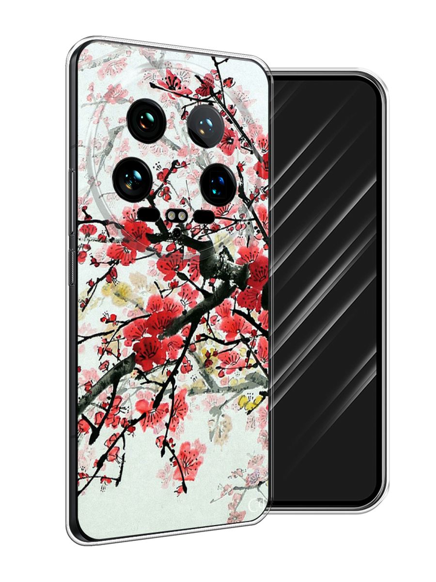 

Чехол Awog на Xiaomi 14 Ultra "Сакура", Розовый;черный, 321850-1