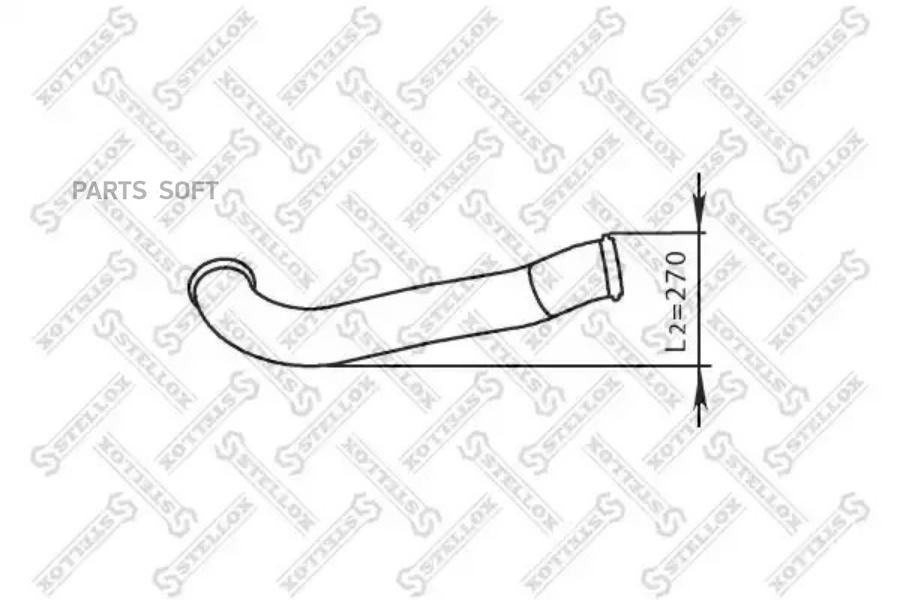 

STELLOX 8203738SX 82-03738-SX_труба глушителя промежуточная! 1-изг.\VOLVO FH/FM 1шт