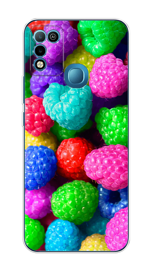 

Чехол на Infinix Hot 10 Play/Hot 11 Play "Леденцовая малина", Фиолетовый;розовый;зеленый, 3100650-1