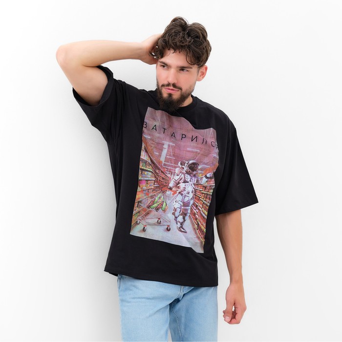 

Футболка мужская KAFTAN затарился черная 56 RU, Черный, затарился