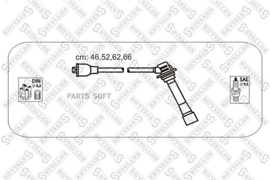 

10-38132-Sx к-Кт Проводов Mazda 626/Mx6 1.8/2.0 91> Stellox арт. 1038132SX