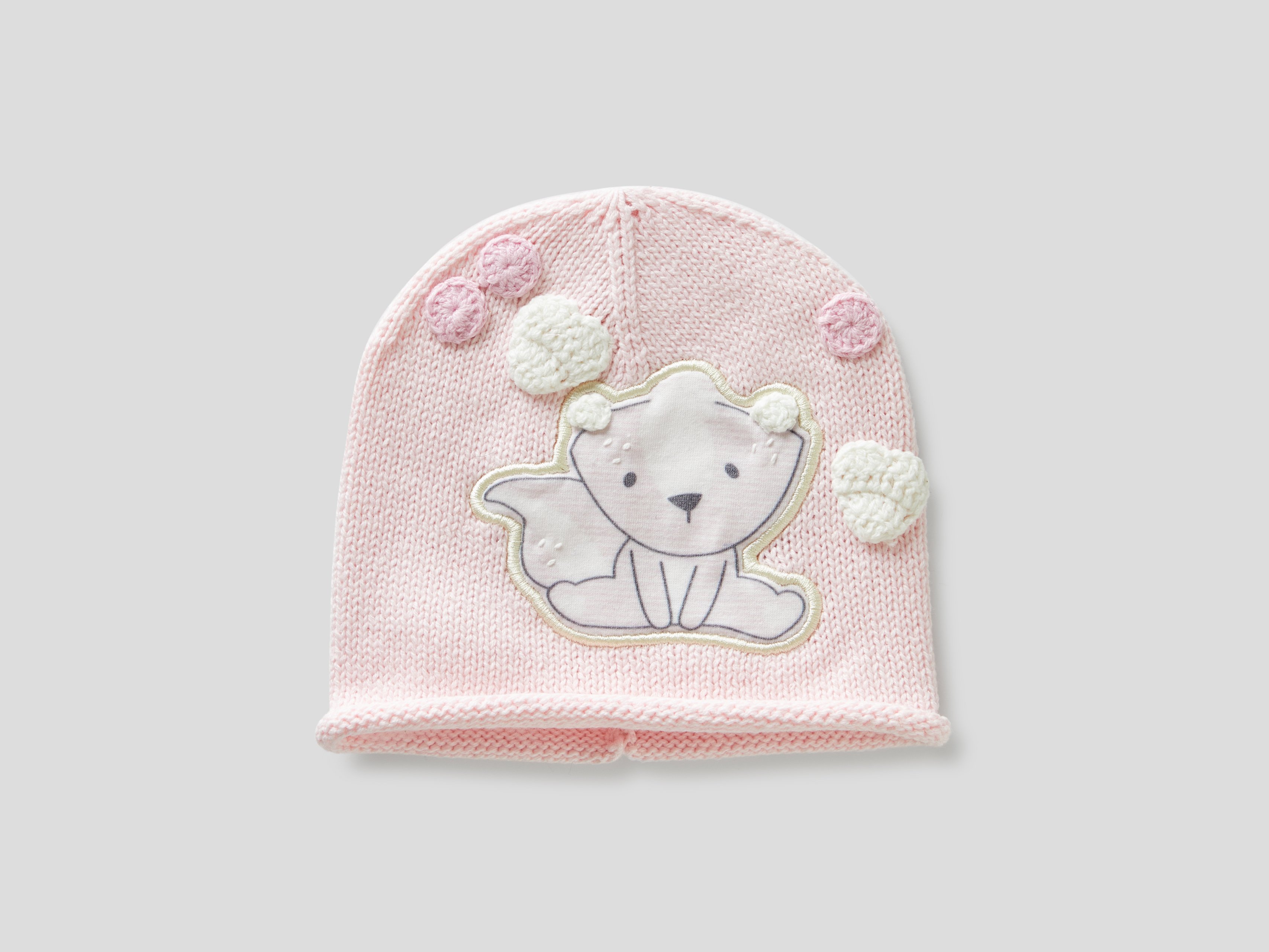 фото Шапка для девочек benetton цв. разноцветный р.80 united colors of benetton