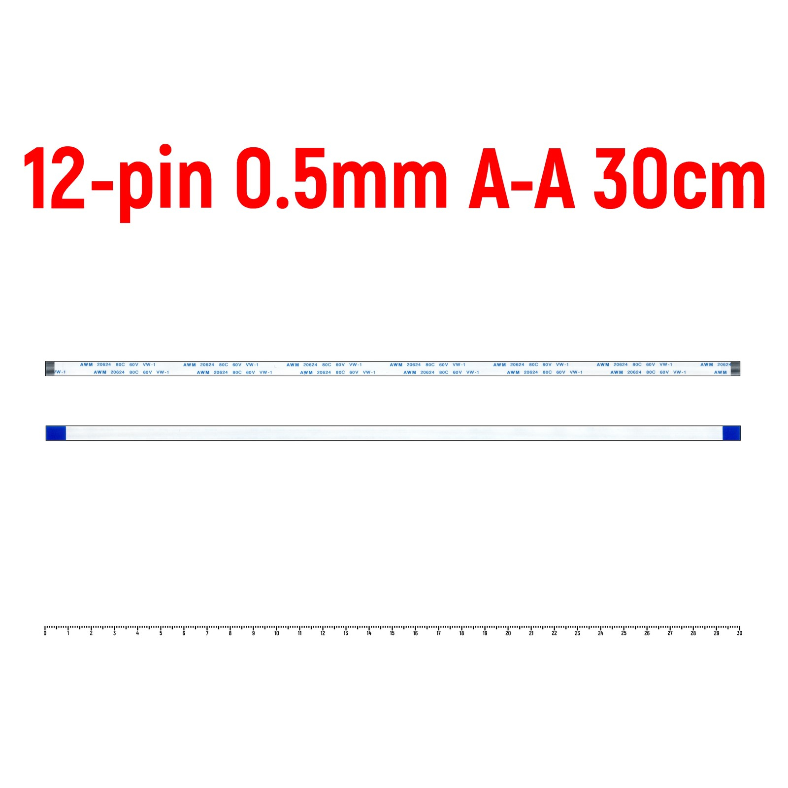 

Шлейф FFC 12-pin Шаг 0.5mm Длина 30cm