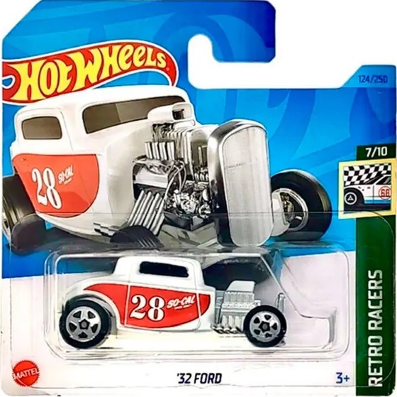 Игрушечная машинка Hot Wheels 32 Ford, HKH04 5785, 124 из 250 машинка hot wheels retro racers alfa romeo gtv6 3 0 hkg48 n521