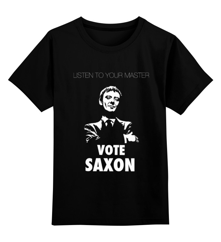 

Футболка детская Printio Vote saxon (doctor who) цв. черный р. 140, Vote saxon (doctor who)