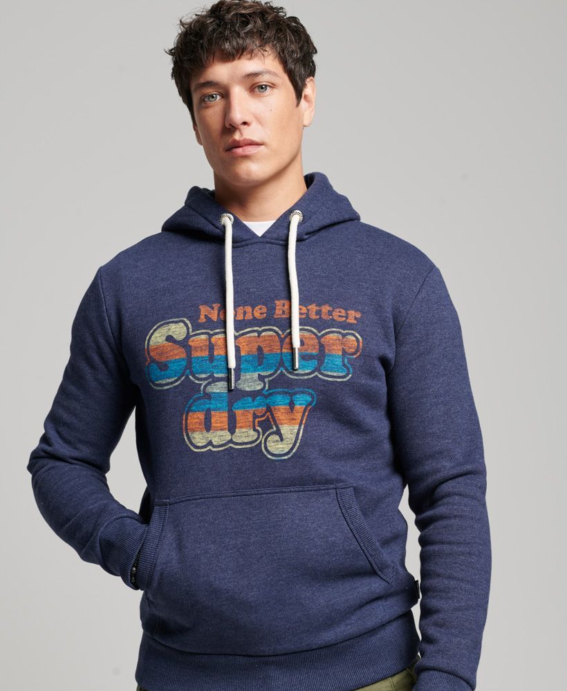 Худи мужское Superdry M2012517A синее XL