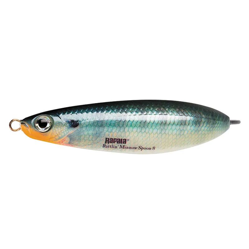 

Незацепляйка Rapala Rattlin' Minnow Spoon 08 /BG / 8см, 16гр., Голубой;серебристый;серый