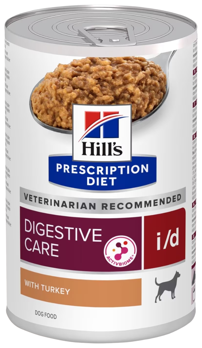 Влажный корм для собак Hill\'s Prescription Diet i/d, с индейкой, 360 г