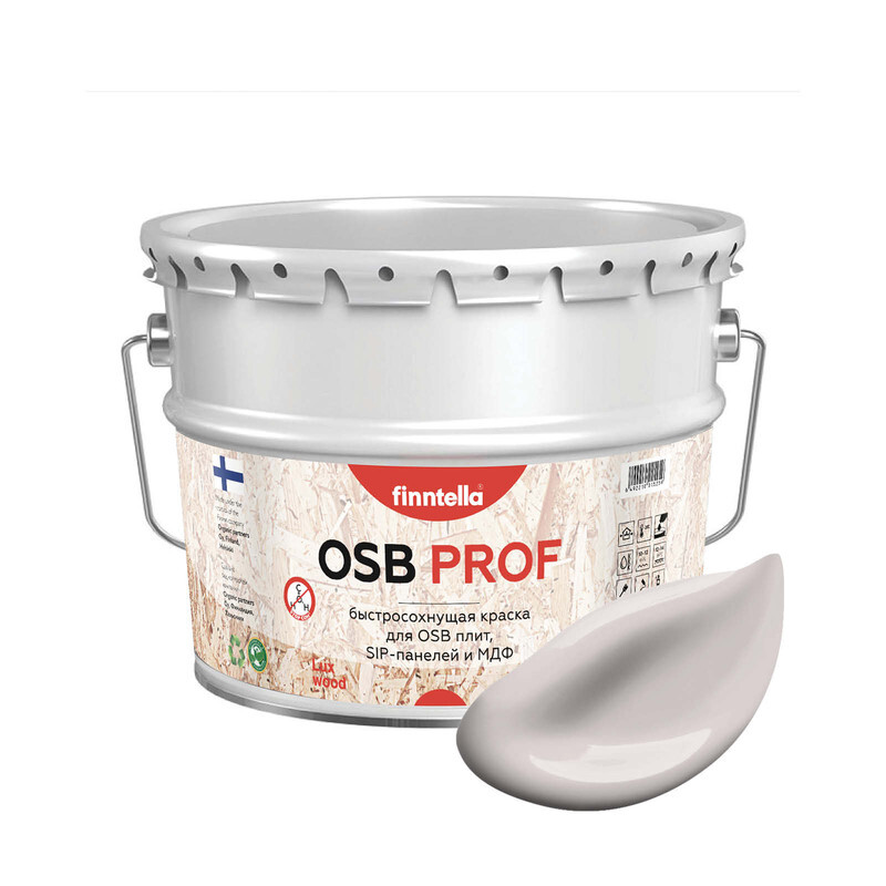 

Краска OSB Prof, LILJA нежно-лиловый, 9л, Розовый, OSB PROF специализированная для ОСБ плит. Высокоадгезионная. Самогрунтующая.