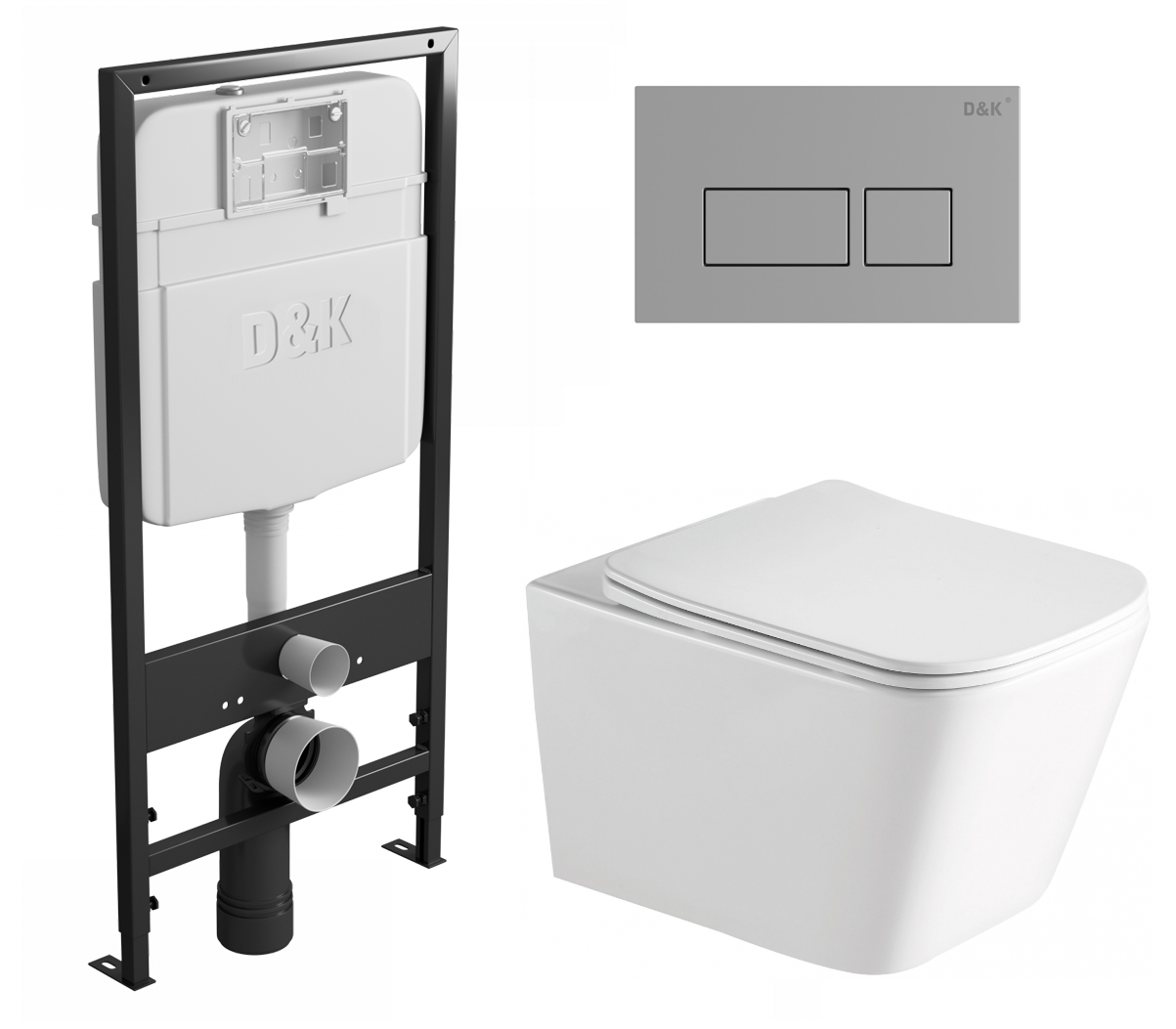 

Комплект: инсталляция D&K + унитаз SantiLine SL-5007 + кнопка хром, 524834