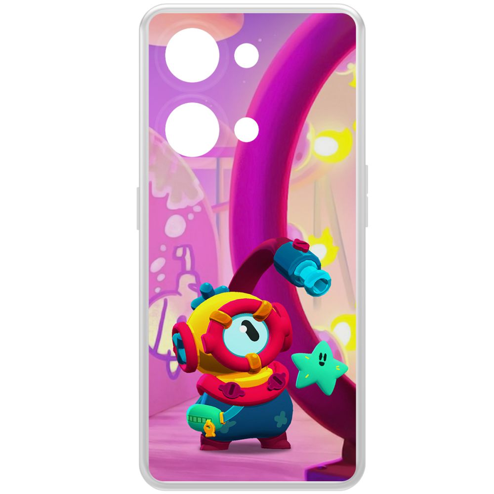 

Чехол-накладка Krutoff Clear Case Brawl Stars-Отис для OnePlus Nord 3 5G, Прозрачный