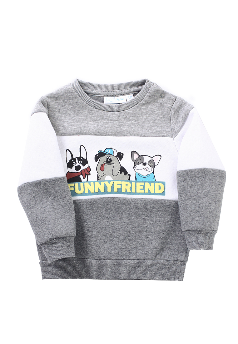 

Свитшот детский Kari baby SS22B00500407 цв. серый р. 92, SS22B00500407