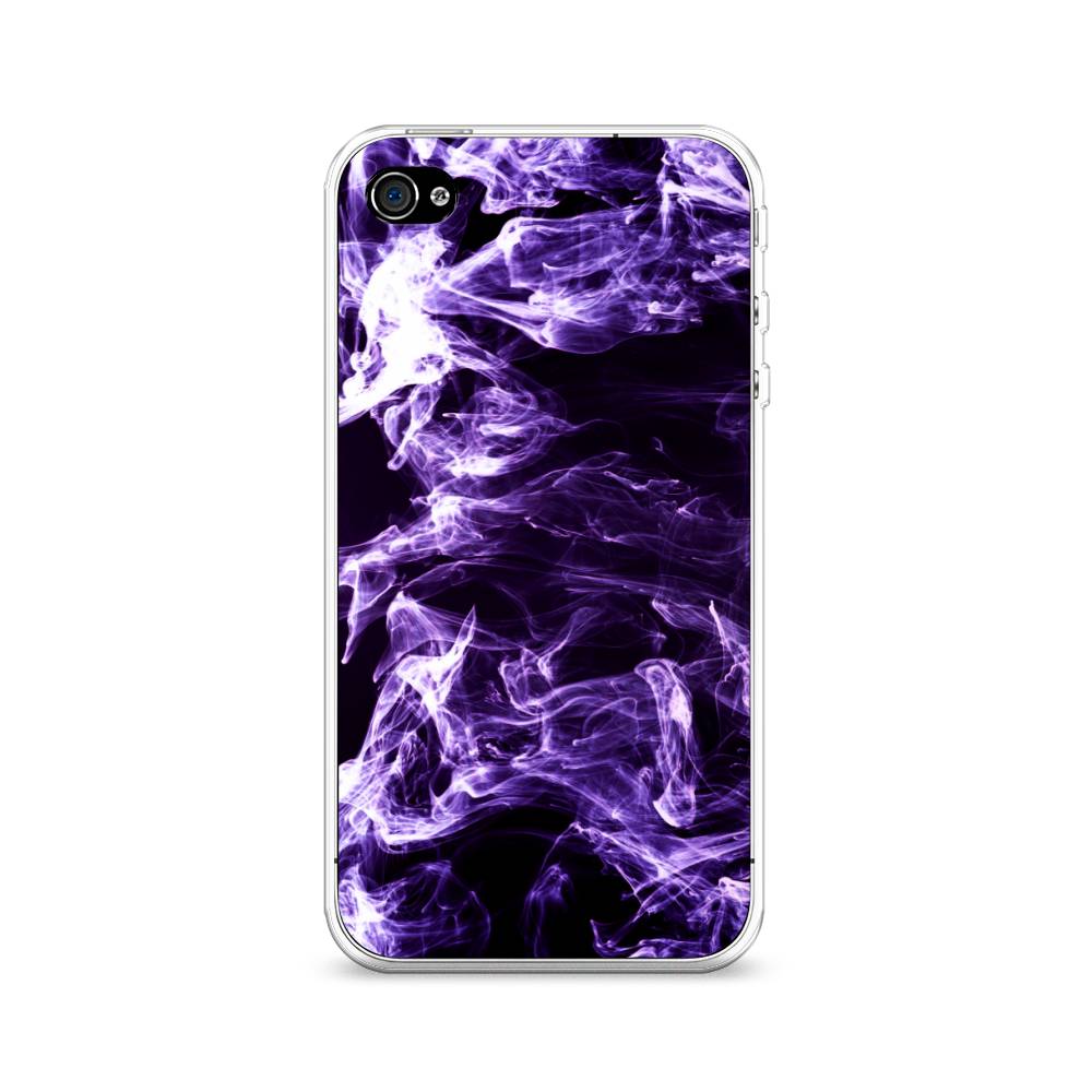 

Чехол на Apple iPhone 4 "Фиолетовый дым", Фиолетовый;белый;черный, 10150-3
