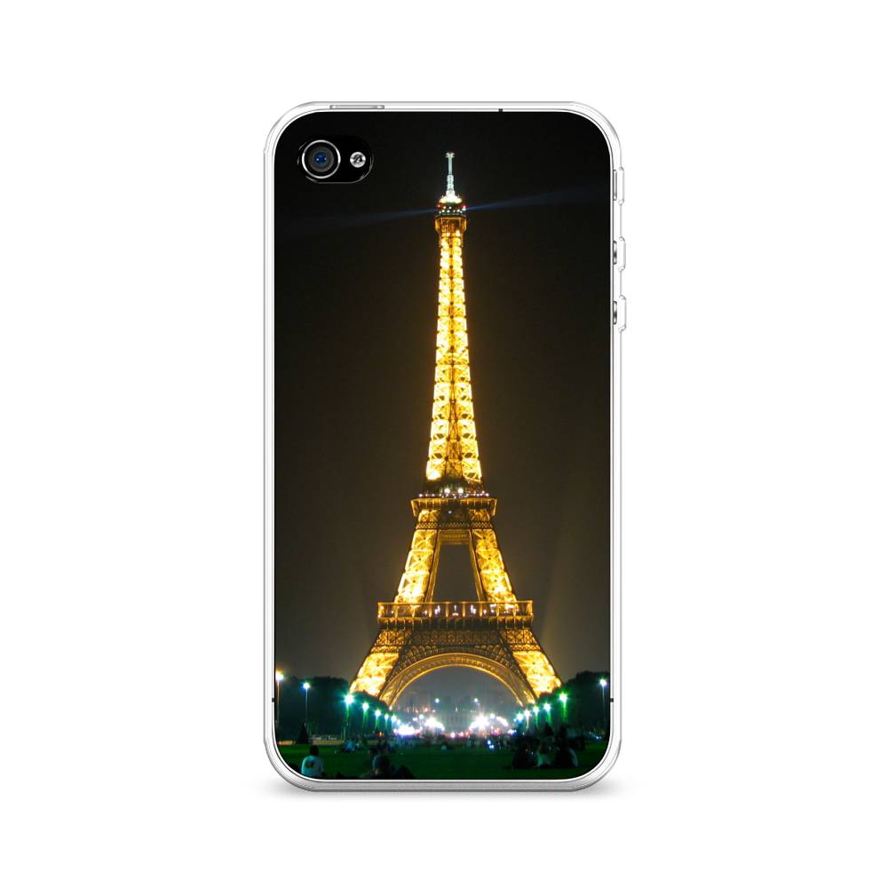 

Чехол на Apple iPhone 4 "Париж 2", Желтый;серый, 10150-2