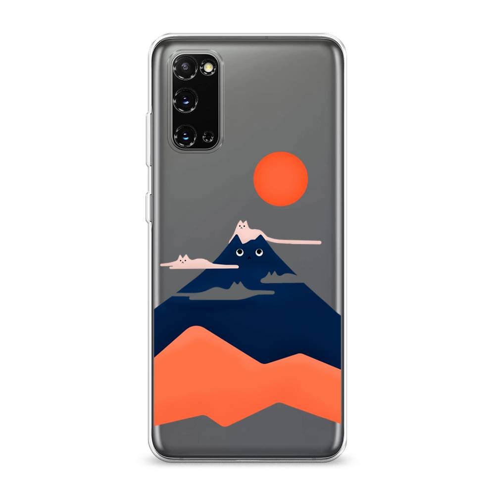 

Чехол на Samsung Galaxy S20 "Кот-гора", Черный;оранжевый, 29250-4