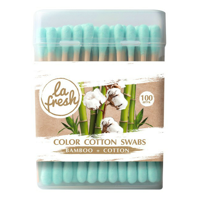 

Ватные палочки La Fresh цветные 100 шт