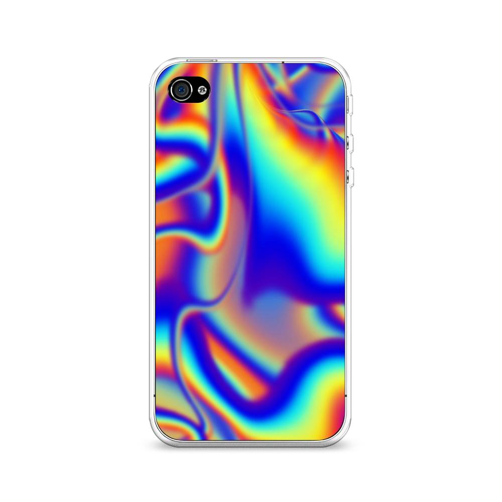 

Чехол на Apple iPhone 4 "Яркая голограмма", Разноцветный, 10150-3