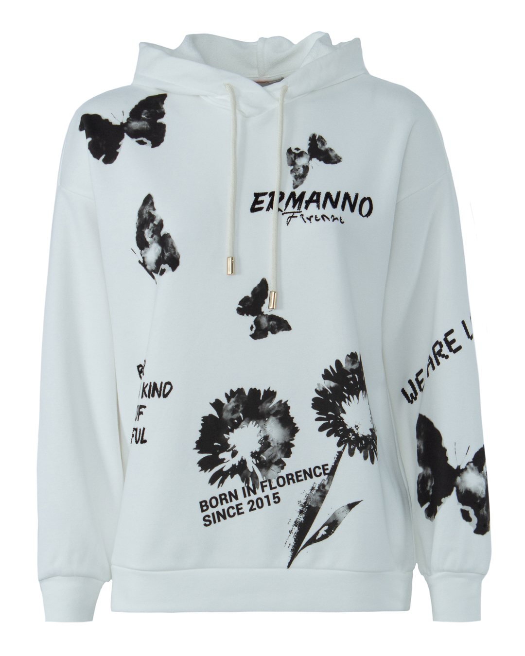 

Толстовка женская Ermanno Scervino D40EL065 белая 44 IT, D40EL065