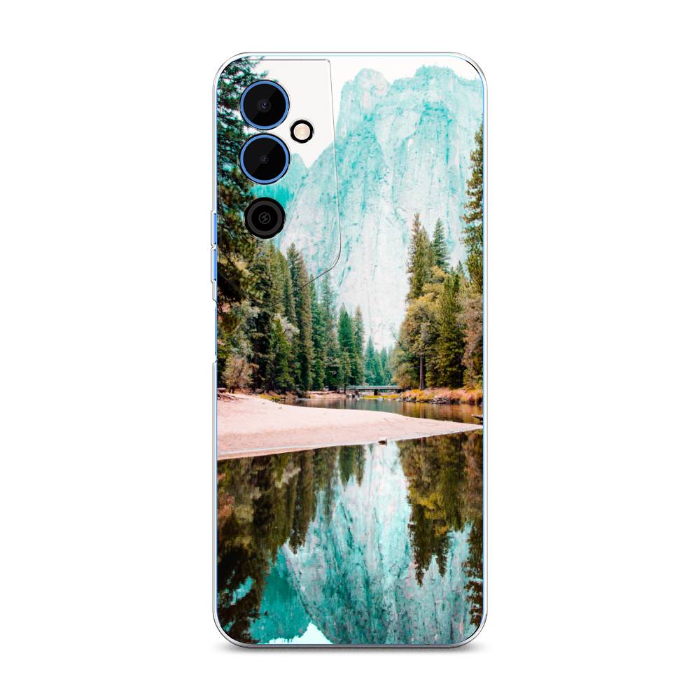 

Чехол Awog на Tecno Pova Neo 2 / Техно Пова Нео 2 "Горы 11", Зеленый;голубой