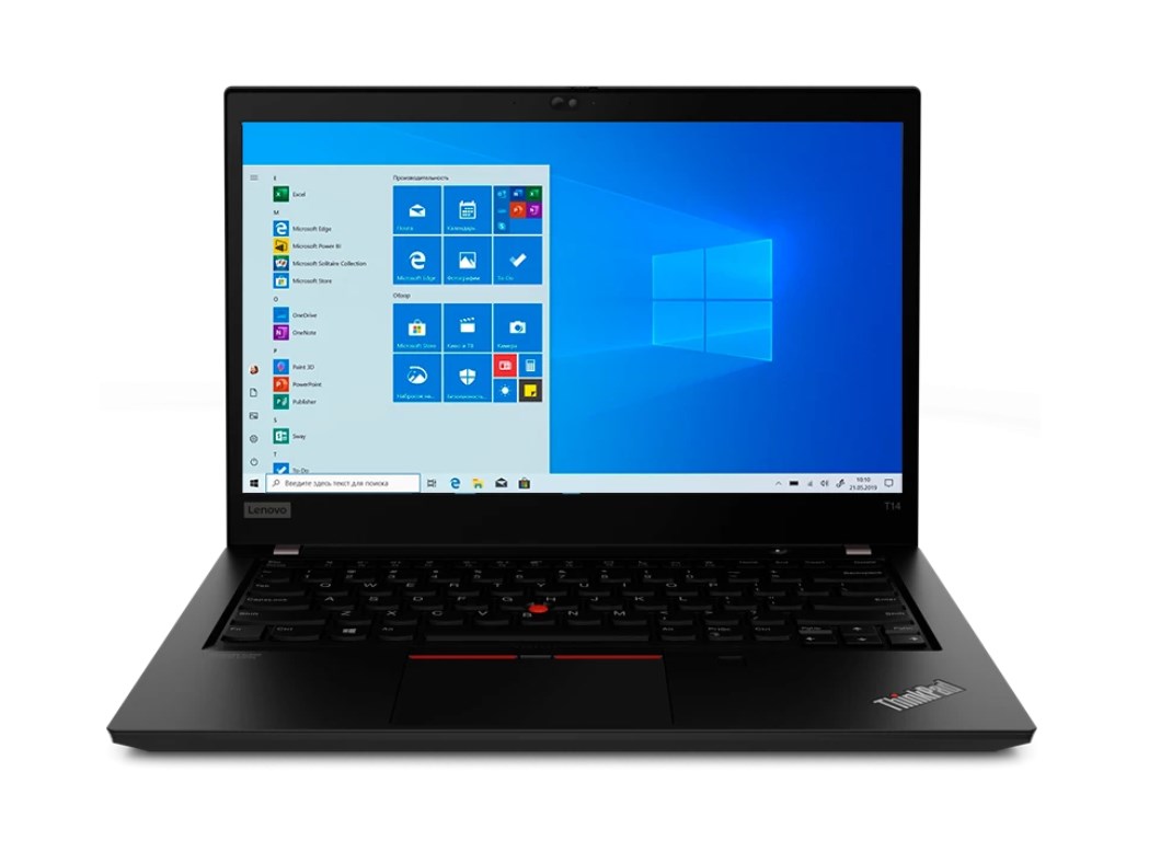 фото Ноутбук lenovo thinkpad t14 gen 1 black (20ud003urt)