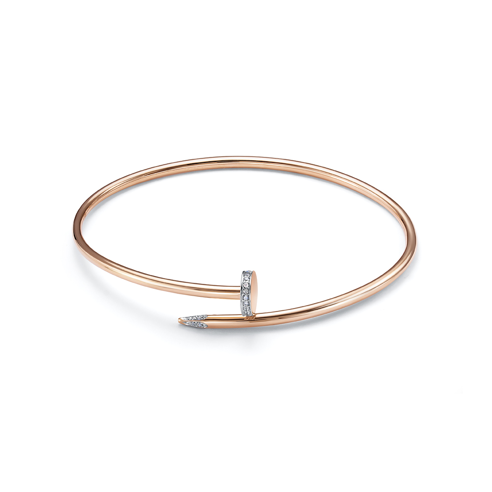 Браслет из золота с фианитом р. 18 UVILERS ZS97863