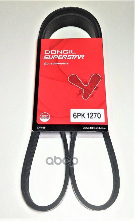 

Ремень поликлиновой Fiat / Ford / Volvo DONGIL 6PK1270, 6PK1270