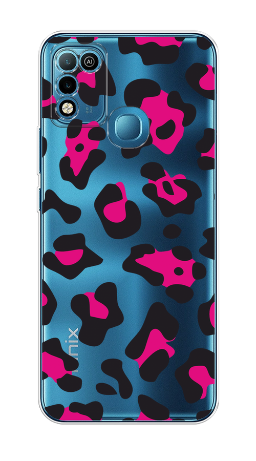 

Чехол на Infinix Hot 10 Play/Hot 11 Play "Pink cow spots", Черный;розовый, 3100650-1