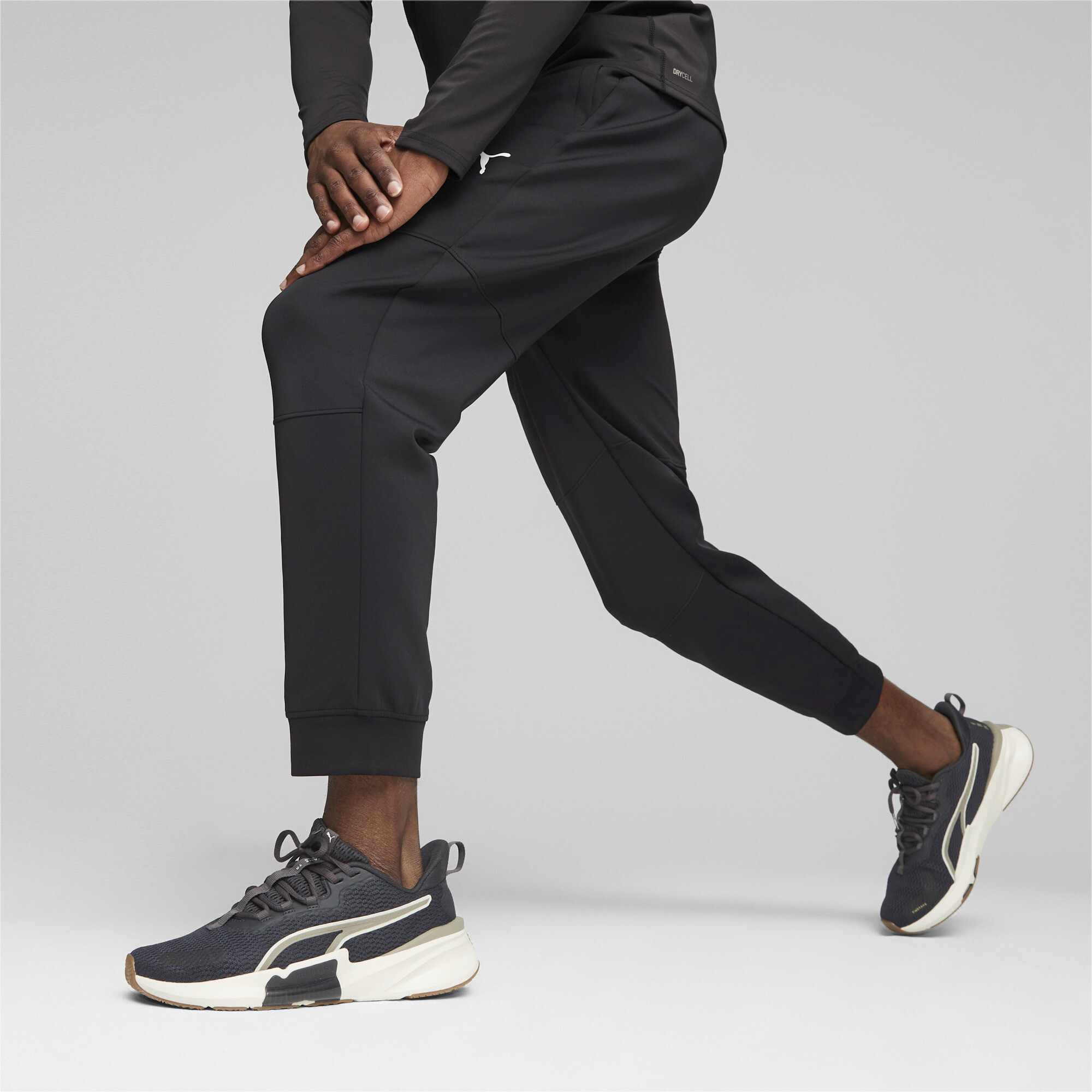 Спортивные брюки мужские PUMA Fit Double Knit Jogger черные M