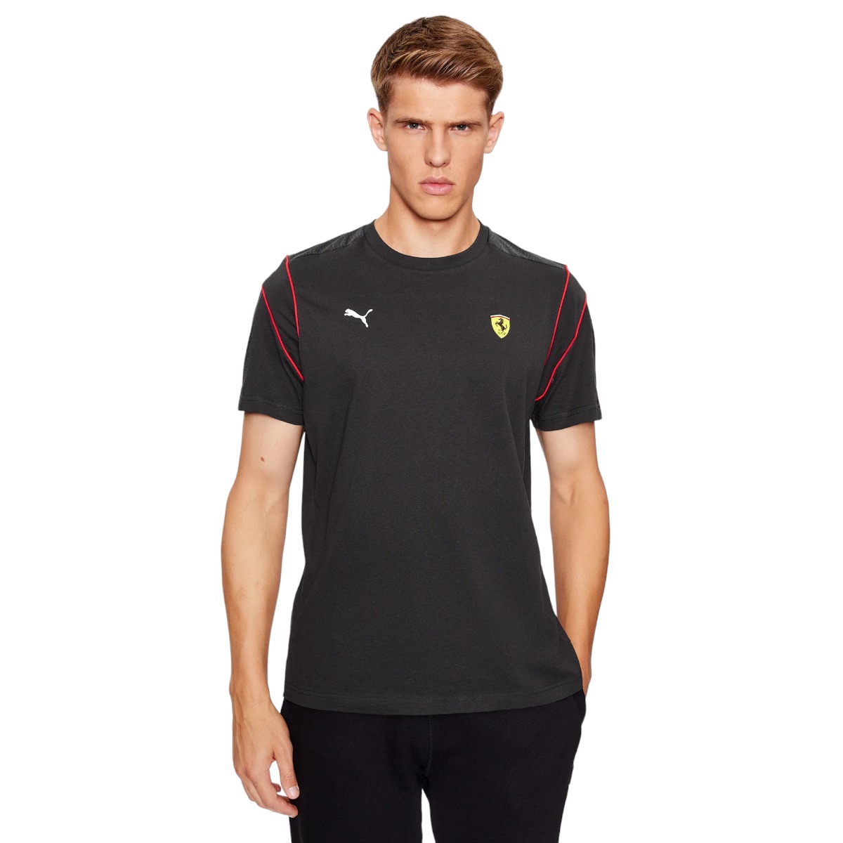 Футболка мужская PUMA Ferrari Race Mt7 Tee черная S черный