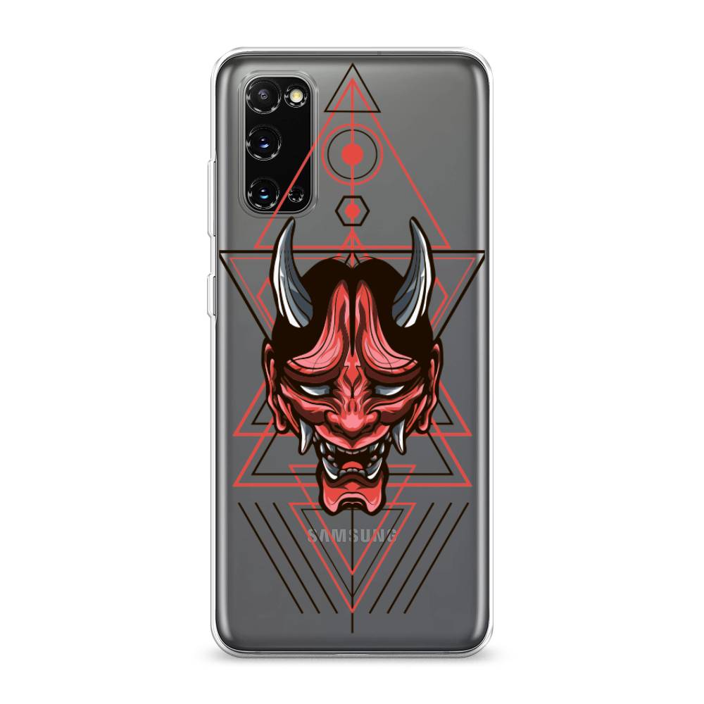 

Чехол на Samsung Galaxy S20 "Hanya Oni mask", Серый;красный;черный, 29250-4