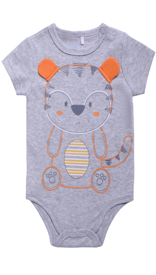 

Боди детское Kari baby SS22B08700609 цв. светло-серый р. 56, SS22B08700609