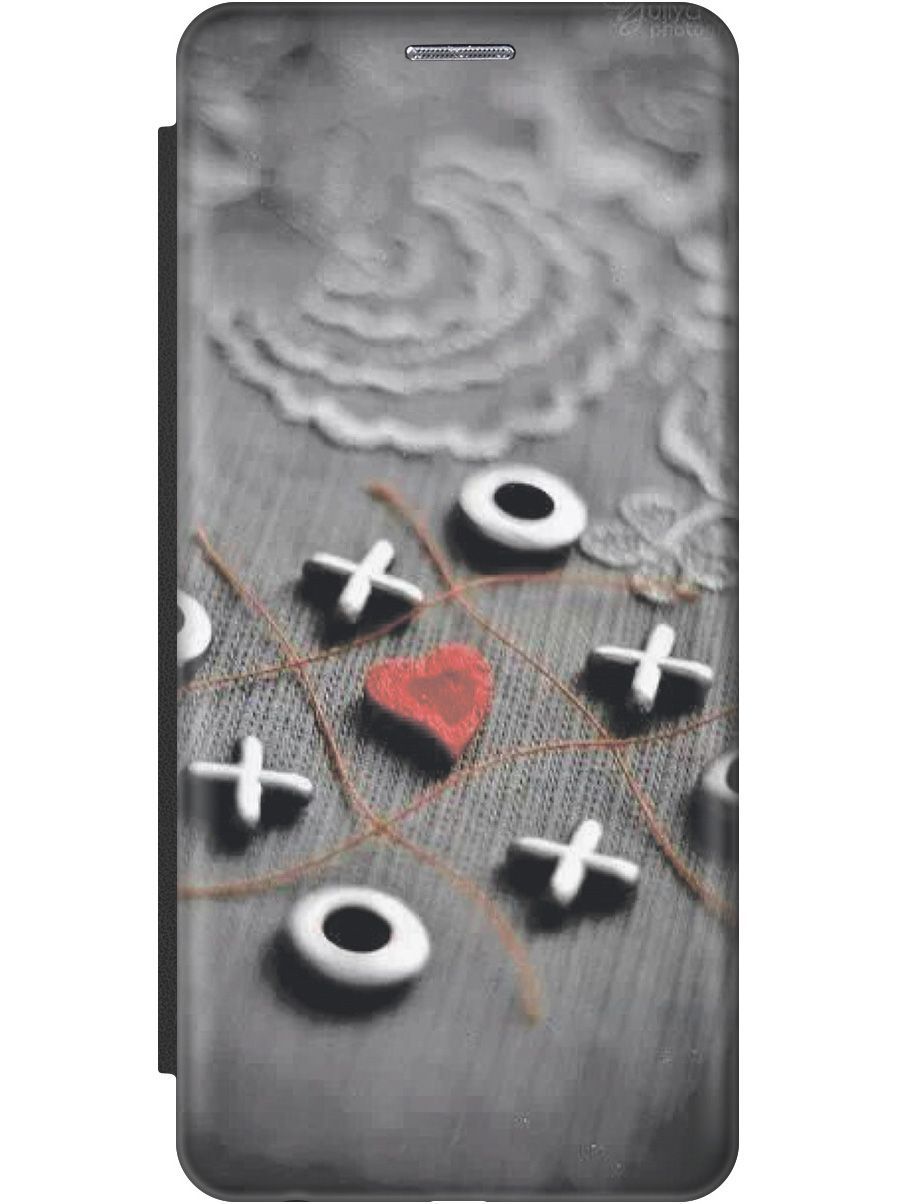 

Чехол-книжка на Poco X5 5G c принтом "Крестики-нолики" черный, Белый;красный, 158238