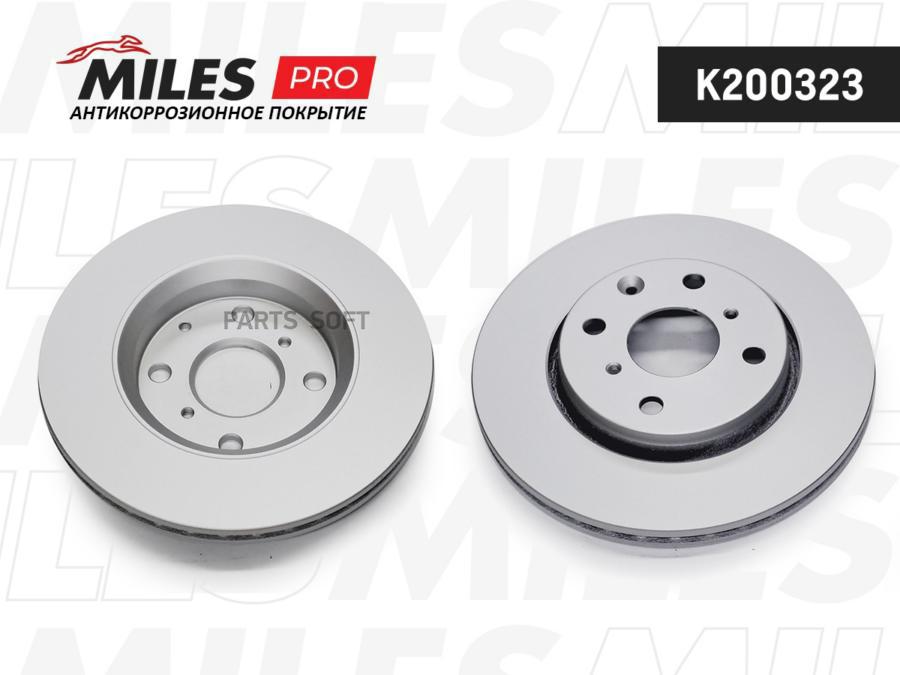

MILES Диск тормозной CITROEN C1/PEUGEOT 107/TOYOTA AYGO 05- передний вент. с покрытием 1шт