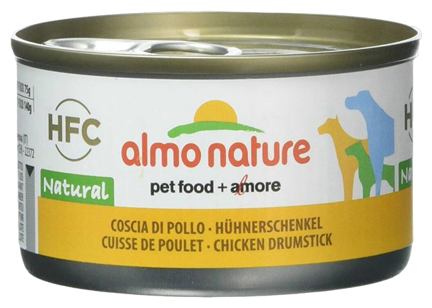 Влажный корм для собак Almo Nature HFC NATURAL, куриные бедрышки, 95 г