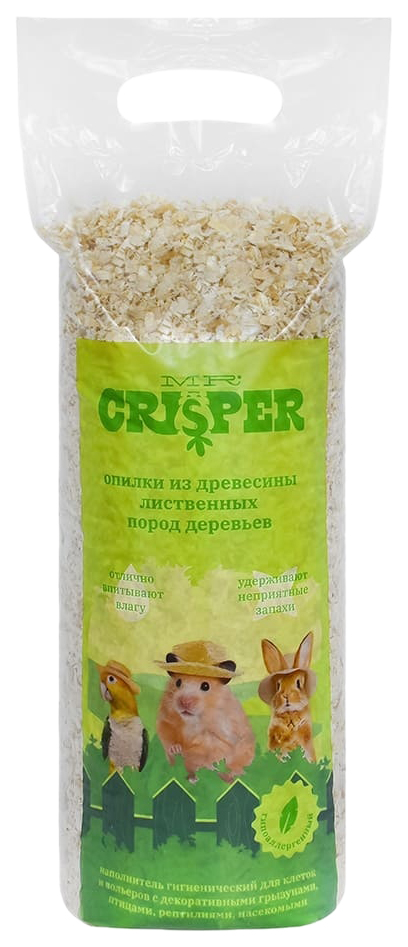 

Наполнитель для грызунов Mr. Crisper, опилки из древесных пород, 14 л