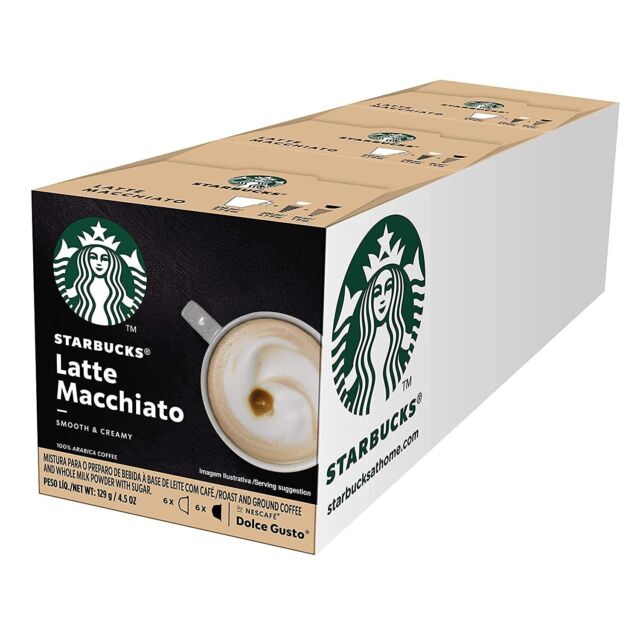 Кофе в капсулах STARBUCKS Latte Macchiato для Nescafe Dolce Gusto 36 шт (3 уп х 12 шт)