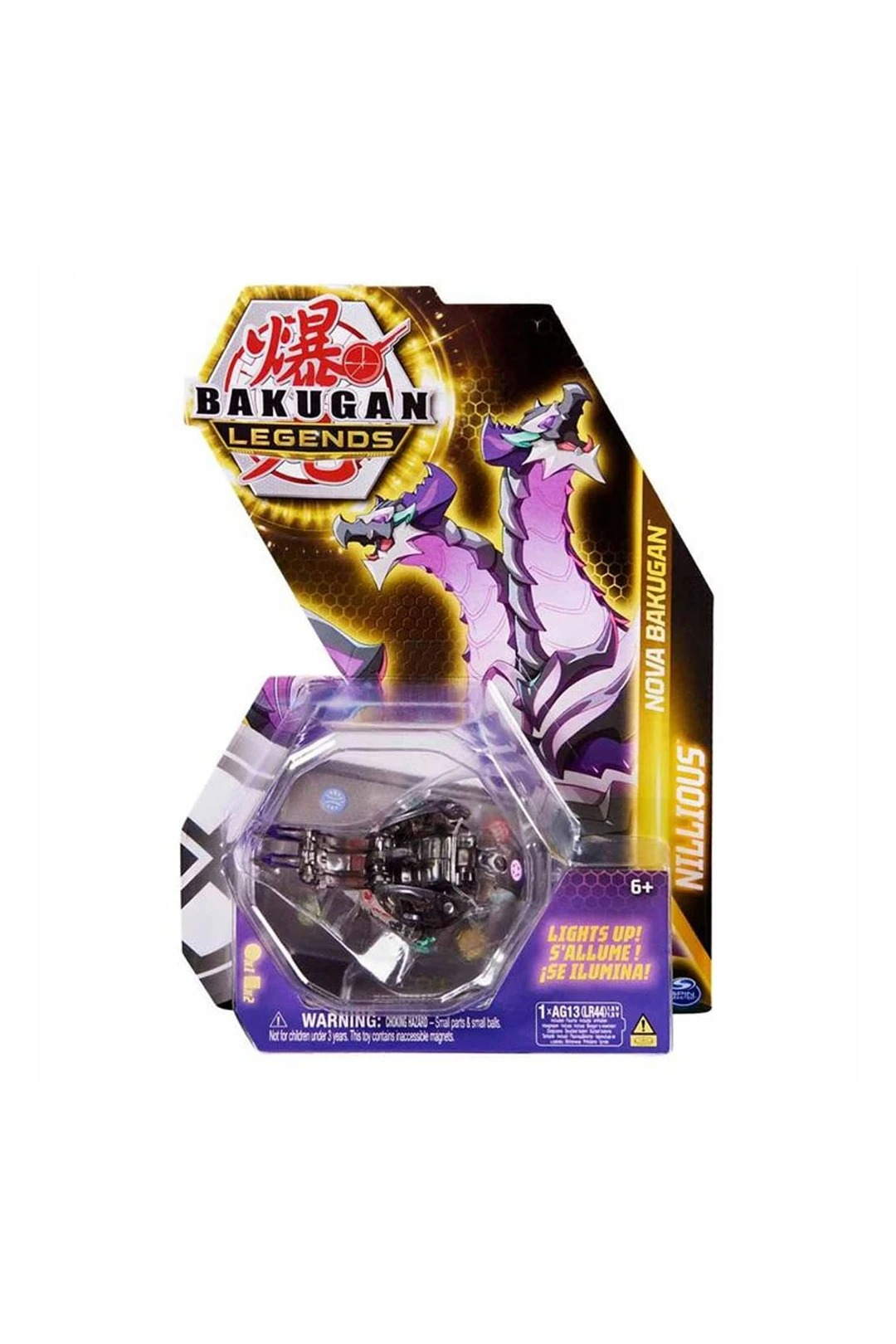 Фигурка Bakugan Nova Pegatrix светящаяся фигурка + карта 20139536