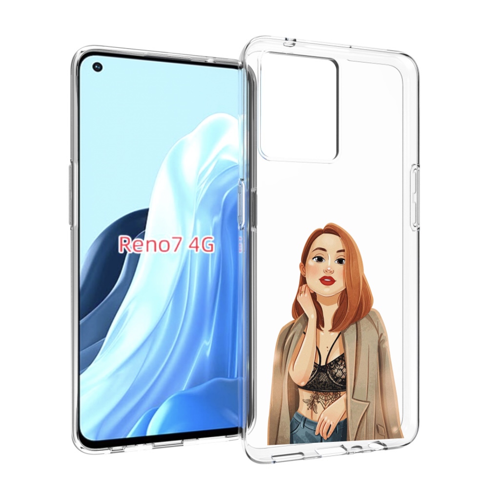 

Чехол MyPads девушка-в-кружевном-2 для OPPO RENO 7 4G, Прозрачный, Tocco